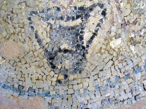 Zdjęcie z Albanii - Butrint - resztki mozaik.