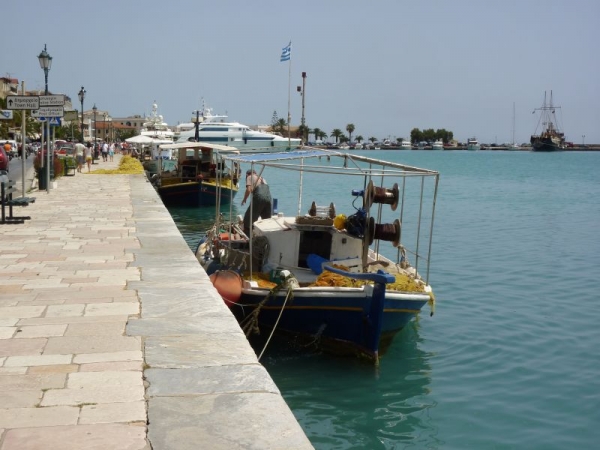 Zdjęcie z Grecji - Miasto Zakynthos - promenada wzdłóż portu