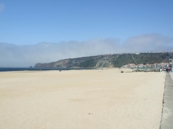 Zdjęcie z Hiszpanii - plaża w Nazare