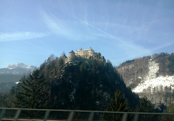 Zdjęcie z Austrii - Zamek Hohenwerfe, na południe od Salzburga, 