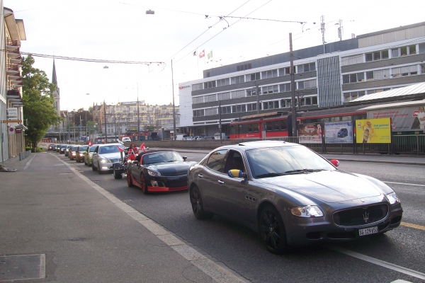 Zdjęcie z Lichtensteinu - kibice szaleją
