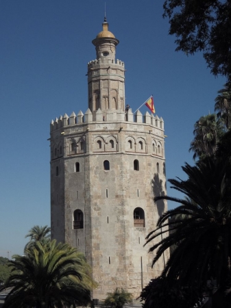 Zdjęcie z Hiszpanii - Złota Wieża- Torre del Oro w Sewilli.