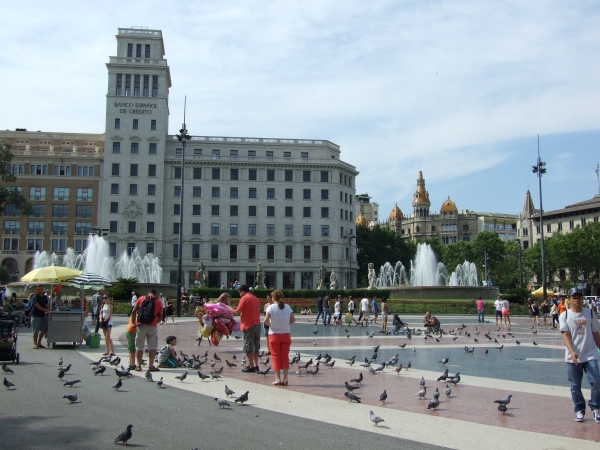 Zdjęcie z Hiszpanii - plac de Catalunya