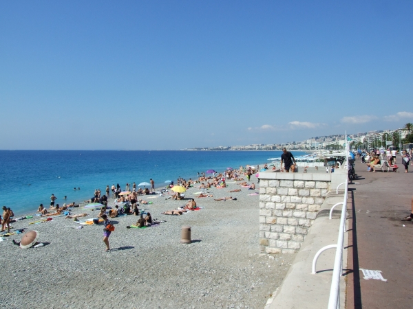 Zdjęcie z Hiszpanii - plaża w Nicei