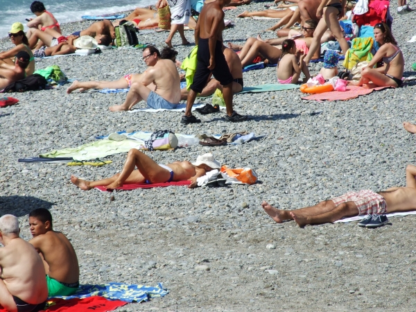 Zdjęcie z Hiszpanii - plaża w Nicei