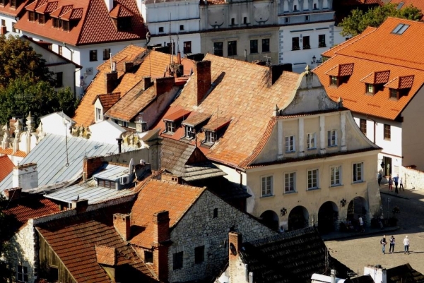 Zdjęcie z Polski - wyzoomowana Kamienica Gdańska z Góry Trzech  Krzyży