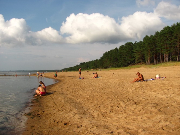 Zdjęcie z Łotwy - Saulkrasti - plaża.