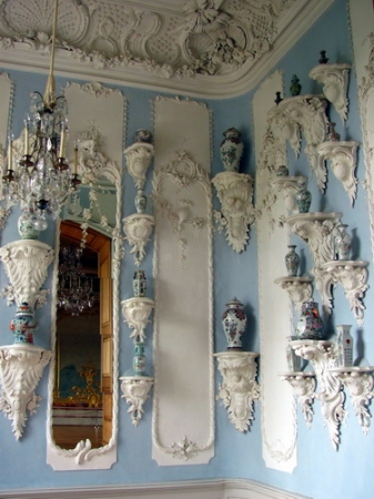 Zdjęcie z Łotwy - Pałac Rundale - Gabinet Porcelanowy.