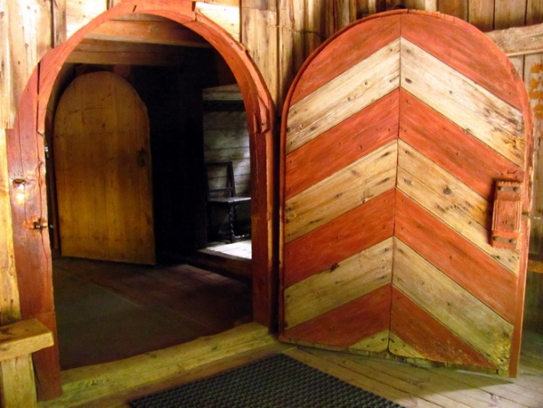 Zdjęcie z Łotwy - Ryski skansen - wejście...