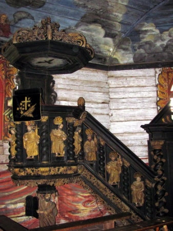 Zdjęcie z Łotwy - Ryski skansen - kościół.