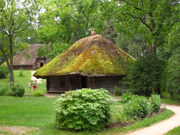 Zdjęcie z Łotwy - Ryski skansen - mchem porasta...