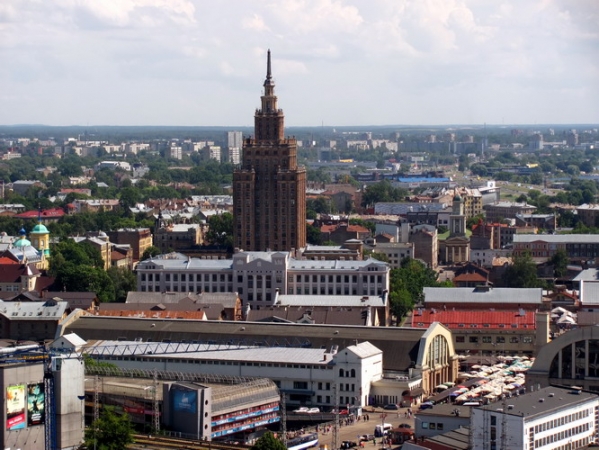 Zdjęcie z Łotwy - Ryga - widok z wieży kościoła Św. Piotra.