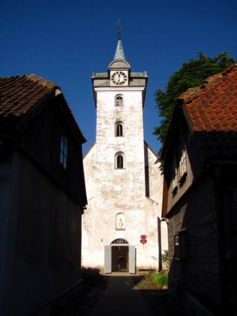 Zdjęcie z Łotwy - Kuldyga - kościół katolicki z 1640.