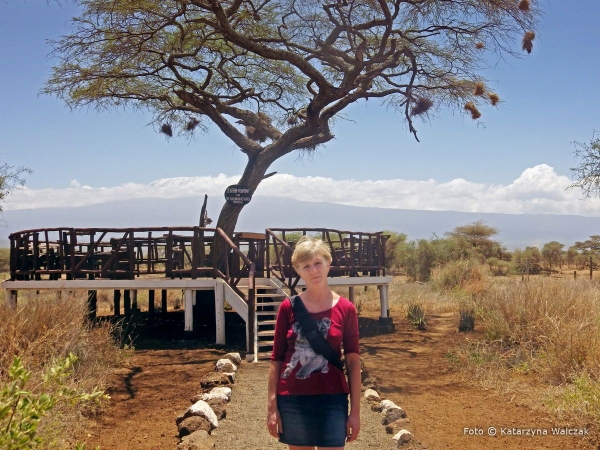 Zdjęcie z Kenii - Punkt widokowy w lodgy na Kilimanjaro.