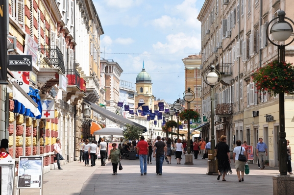 Zdjęcie z Chorwacji - główna ulica - Rjeka