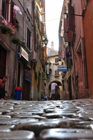 Zdjęcie z Chorwacji - Rovinj  - jedna z uliczek