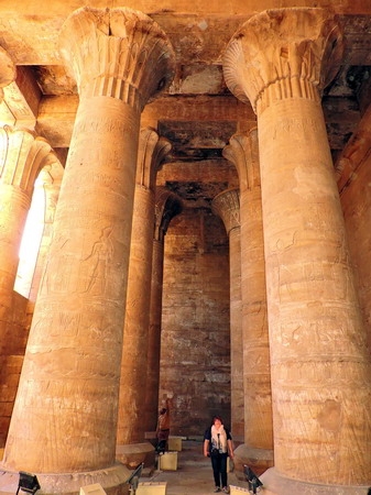 Zdjęcie z Egiptu - Świątynia Horusa w Edfu.