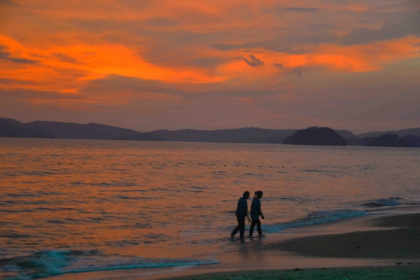 Zdjęcie z Tajlandii - Ao Nang wieczorową porą