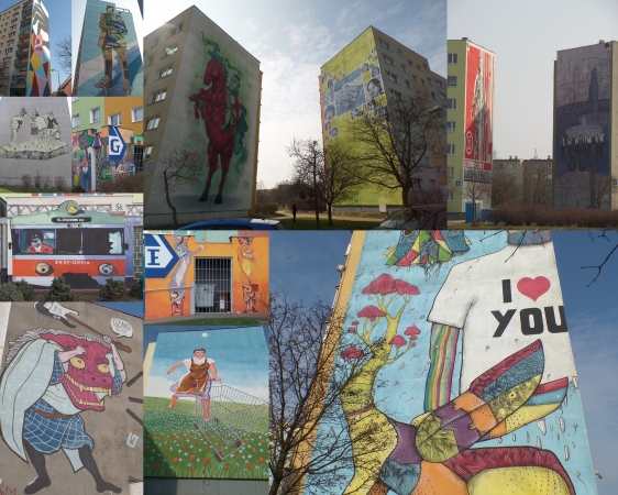 Zdjęcie z Polski - murale na Gdańskiej Zaspie