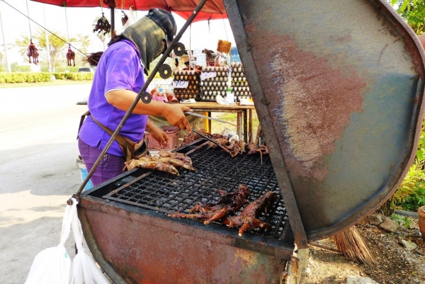 Zdjęcie z Tajlandii - przydrożny grill przekąskowy