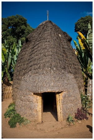 Zdjęcie z Etiopii - chaty plemion Dorze