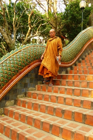 Zdjęcie z Tajlandii - schody do Wat Doi Suthep