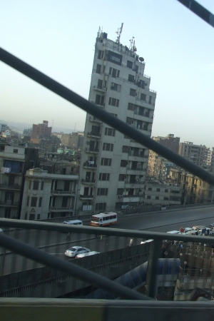 Zdjęcie z Egiptu - z okna autokaru