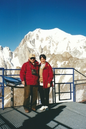 Zdjęcie z Francji - Za nami Mt Blanc
