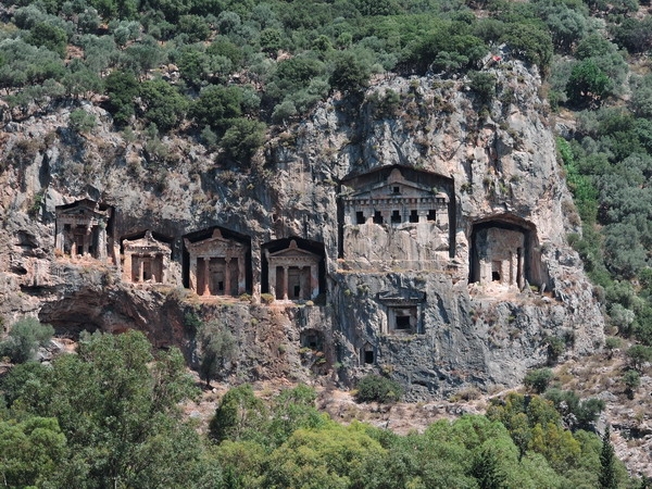 Zdjęcie z Turcji - Skalne grobowce - Dalyan