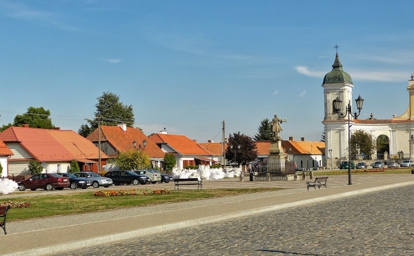 Zdjęcie z Polski - drewniana zabudowa rynku 