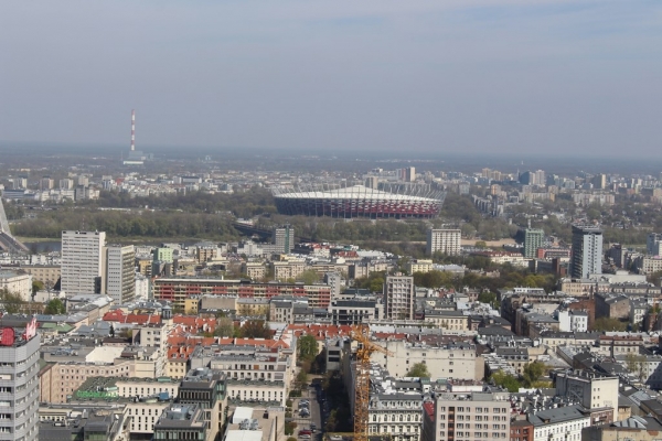 Zdjęcie z Polski - Widok z tarasu na trzydziestym piętrze 