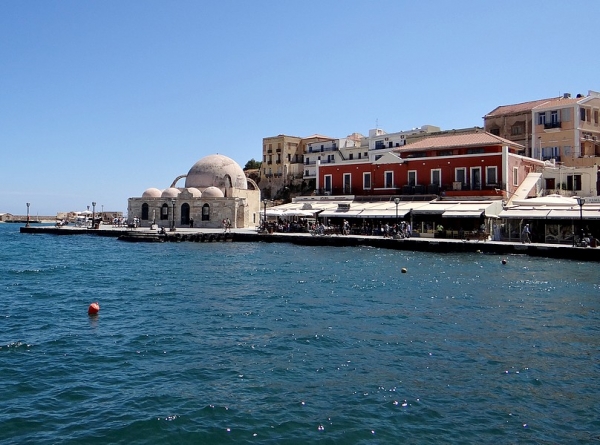 Zdjęcie z Grecji - Chania - widok na Meczet Janczarów.