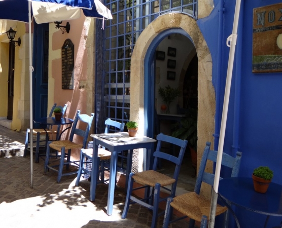 Zdjęcie z Grecji - Chania - urokliwy zakątek starego miasta.