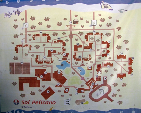 Zdjęcie z Kuby - Mapa hotelu Sol Pelicano