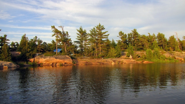 Zdjęcie z Kanady - Nasze miejsce biwakowe na wyspie Franklin Island, Ontario