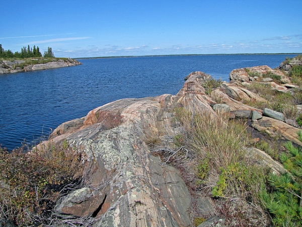 Zdjęcie z Kanady - Miejsce stacji rybackiej z 1896 r. na wyspach Bustard Islands, Ontario