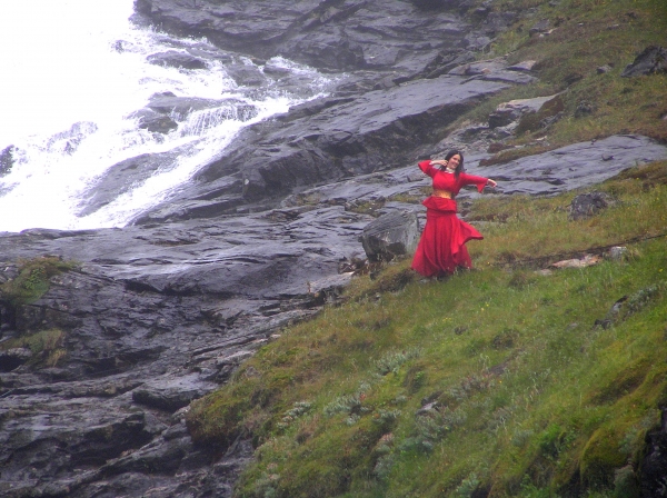Zdjęcie z Norwegii - Wodospad Kjosfoss