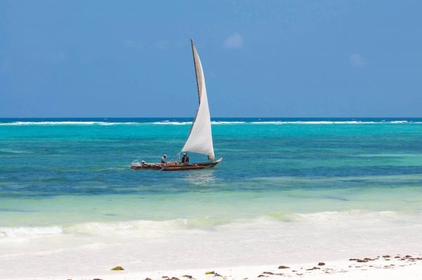 Zdjęcie z Tanzanii - tradycyjna łódź "dhow"