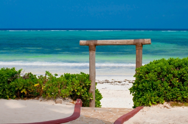 Zdjęcie z Tanzanii - wychodząc z hotelu na plażę :) villa Kiva w Matemwe