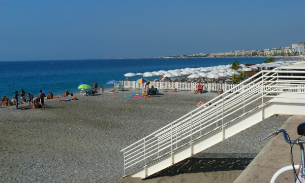 Zdjęcie z Francji - Plaża nad Zatoką Aniołów