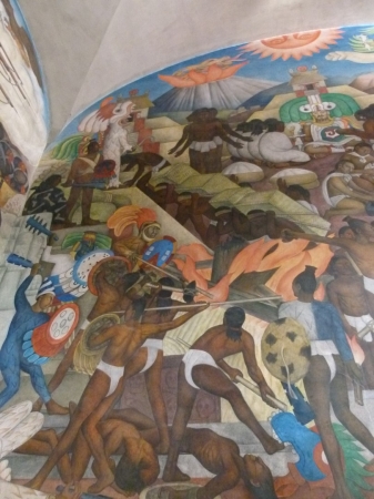 Zdjęcie z Meksyku - Meksyk i budynek z muralami Riviery