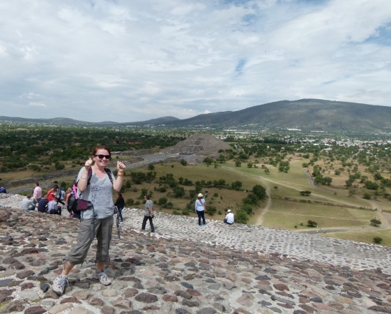 Zdjęcie z Meksyku - Teotihuacan i Piramida Slonca