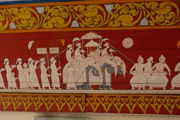 Zdjęcie ze Sri Lanki - scena ze świętej procesji Esala Perahera 