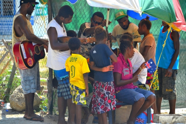 Zdjęcie z Vanuatu - Portowe grajki i spiewaki