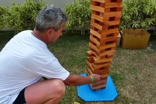 Zdjęcie ze Sri Lanki - Jenga; bardzo fajna gra zręcznościowa; 