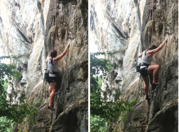 Zdjęcie z Tajlandii - Railay, wspinam sie na klif
