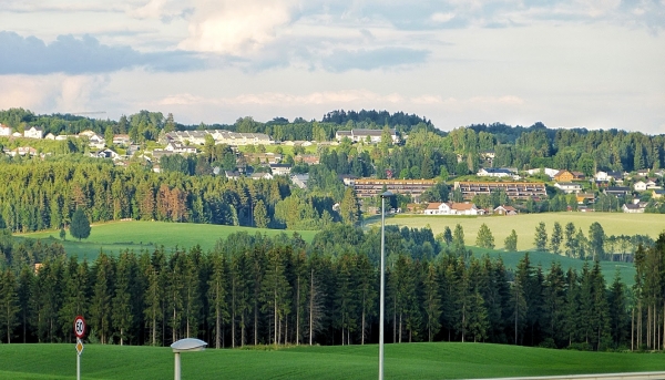 Zdjęcie z Norwegii - miateczko Hamar nad jez. Mjosa; miejsce naszego noclegu przed kolejnym dniem zwiedzania