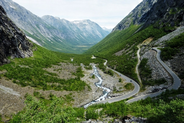 Zdjęcie z Norwegii - wjazd na Trollstigen