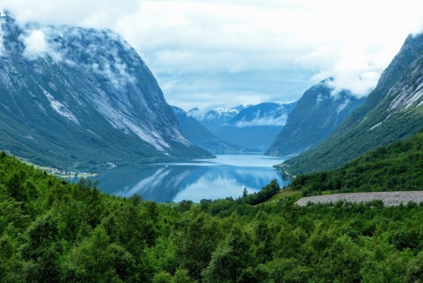 Zdjęcie z Norwegii - nad przepięknej urody Kjosnesfjorden