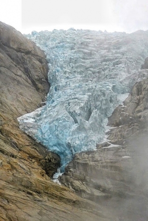 Zdjęcie z Norwegii - Jostedalsbreen w całej - mglistej okazałości